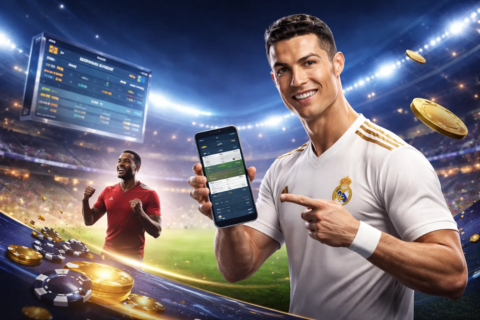 Ứng dụng di động c1688 với giao diện cá cược thể thao và casino
